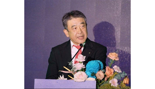 NXSAO President Kobayashi delivering his speech