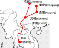 南北回廊陸路輸送ルート