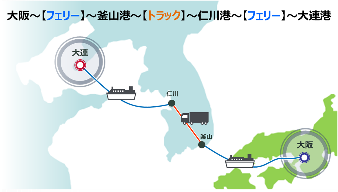 大連航路案内/大阪商船株式会社/大阪・神戸-大連線/長崎・朝鮮-大連