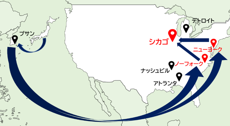 日本通運、日本発米国向け、新たな海上混載サービスを開発